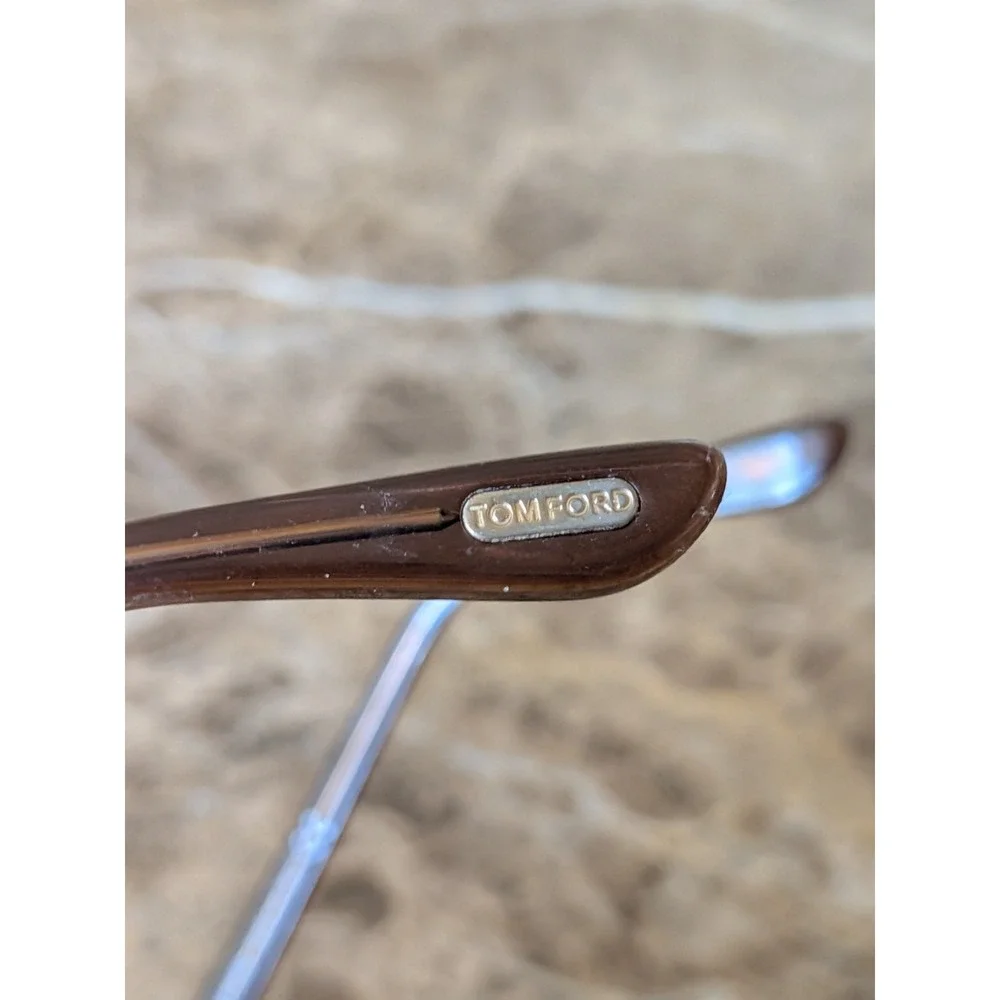 Tom Ford TF 5404 048 Light Brown Transparent Eyeglasses 53-15-140